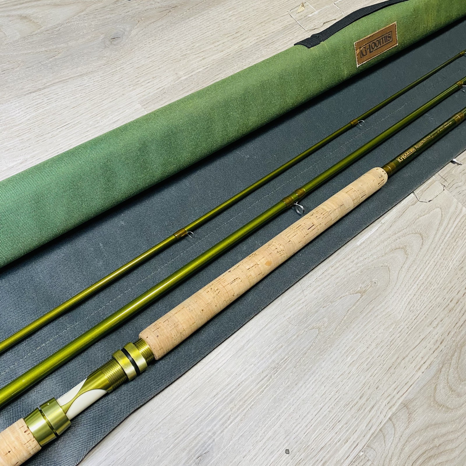 [Beautiful]G. Loomis ROARING RIVER Stinger GLX 15’0″ 10/11wt Fly Rod W/Tube Sock