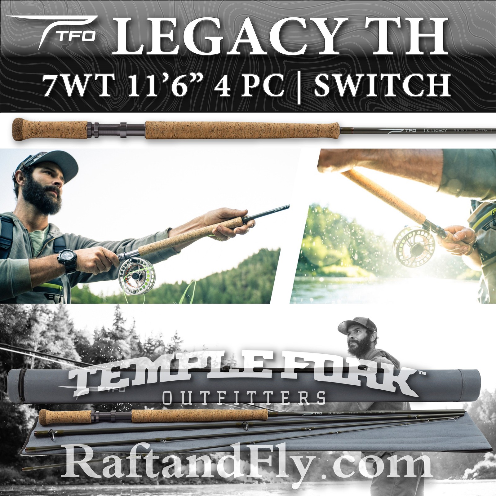 TFO LK Legacy TH Switch 7wt 11’6″ Rod | Lifetime Warr. FREE SHIPPING