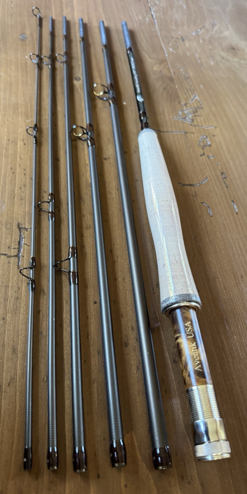 Aventik 5 Pc. Travel Fly Rod Line Wt. 5/6, New , Unfished Condition