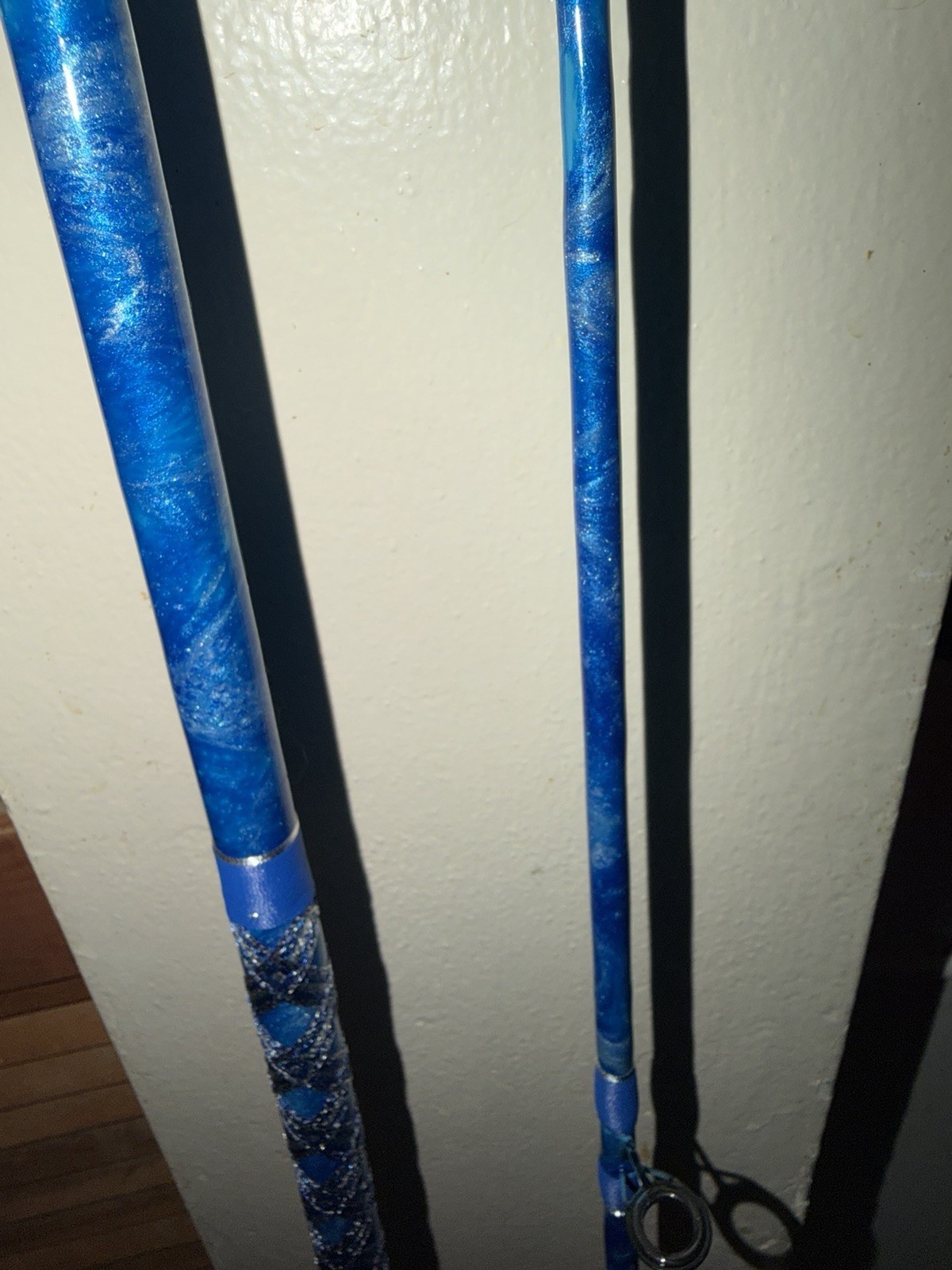 CUSTOM SURF PIER OR JETTY ROD 10 FT 20-40 LB SEA BLUE SPARKLE NEW