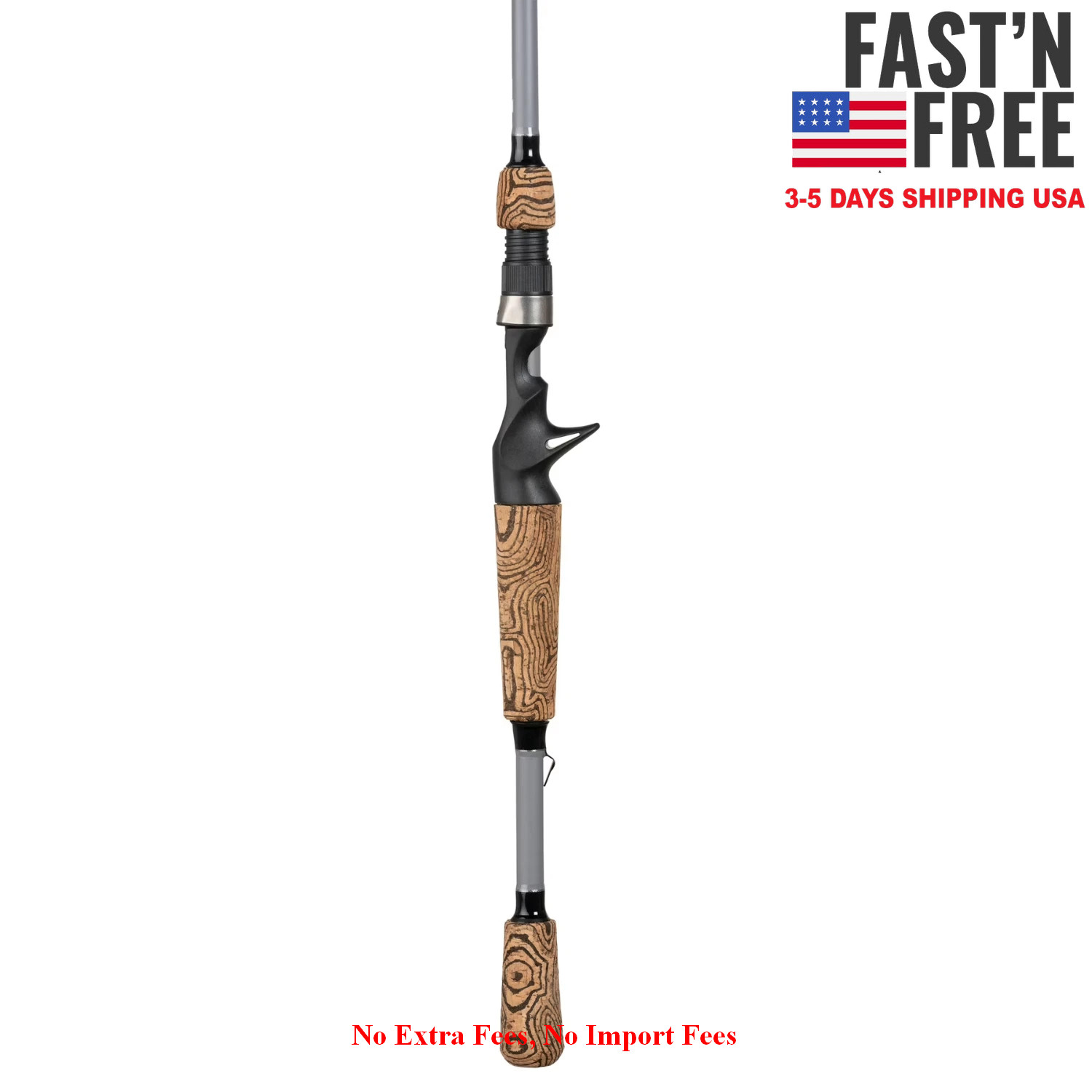 Ozark Trail OTX Baitcast Fishing Rod IM7 Graphite Casting Freshwater Salt, NEW