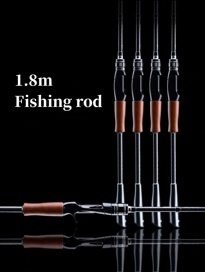 6 ft Trout Fishing Rods Carbon Fiber Spinning/casting Rod Carp 2 Sections Poles