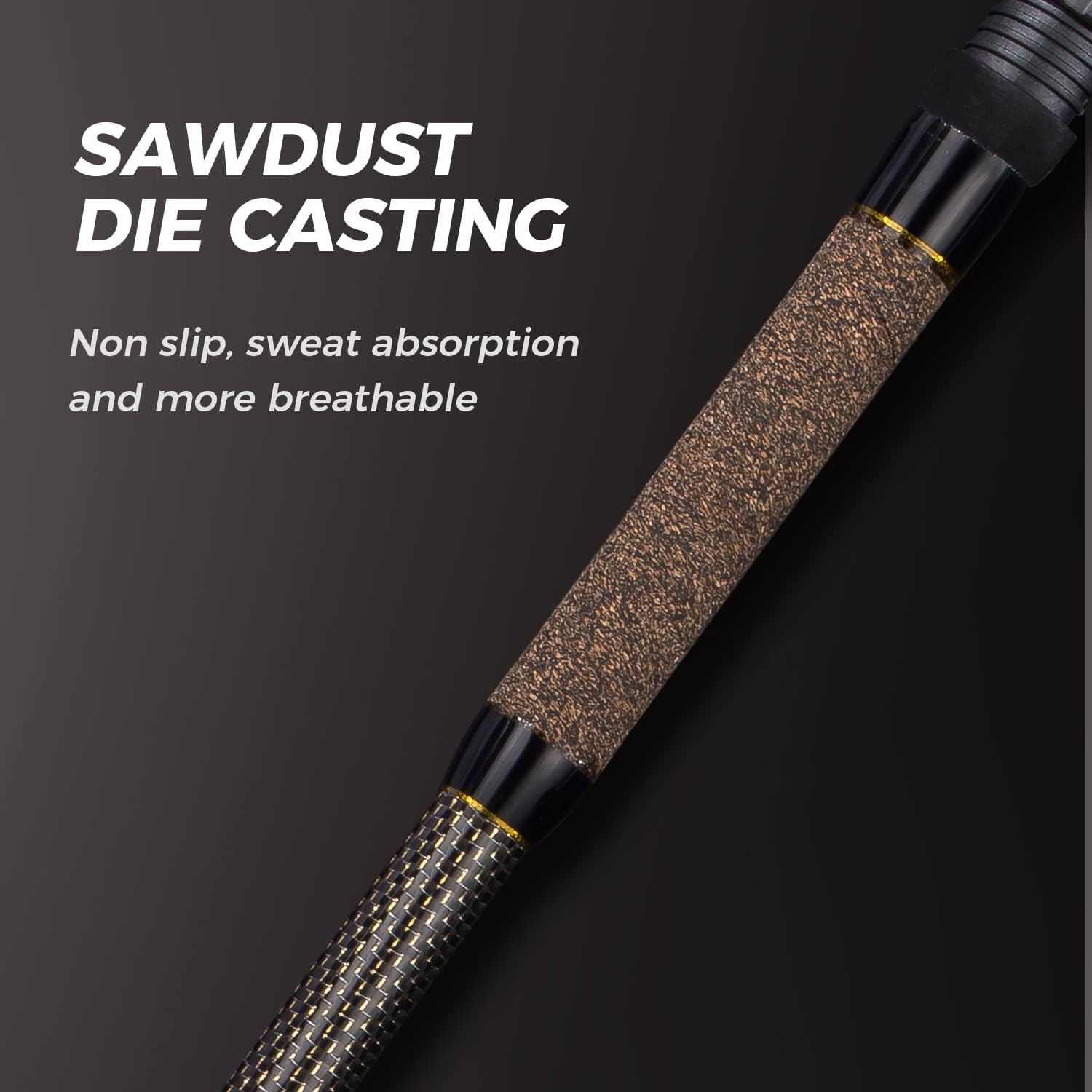 BERRYPRO Surf Rod Pure Carbon Surf Spinning Rod Graphite Surf Fishing Rod (9’/10