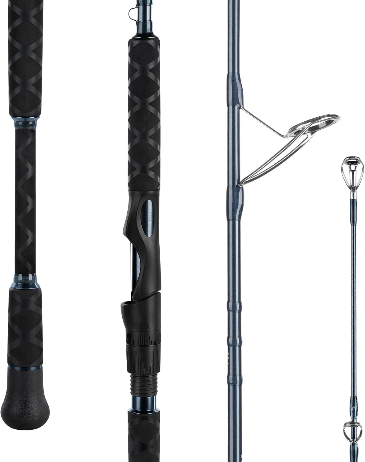 ReKon Saltwater Spinning Rod, KastFlex IM6 Carbon Graphite Blank, Zirconium C…
