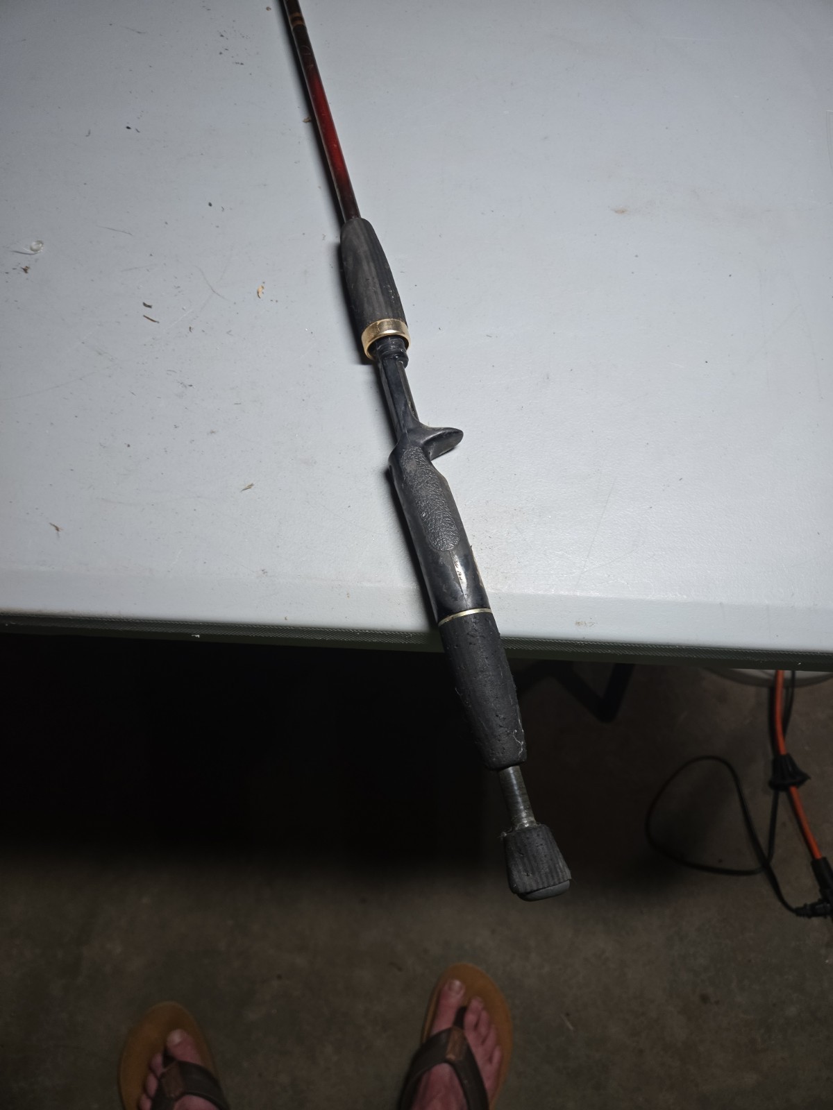 Vtg Quantum Bill Dance Pro Contour Fishing Rod 6′ 6″ Medium Action QPC66M