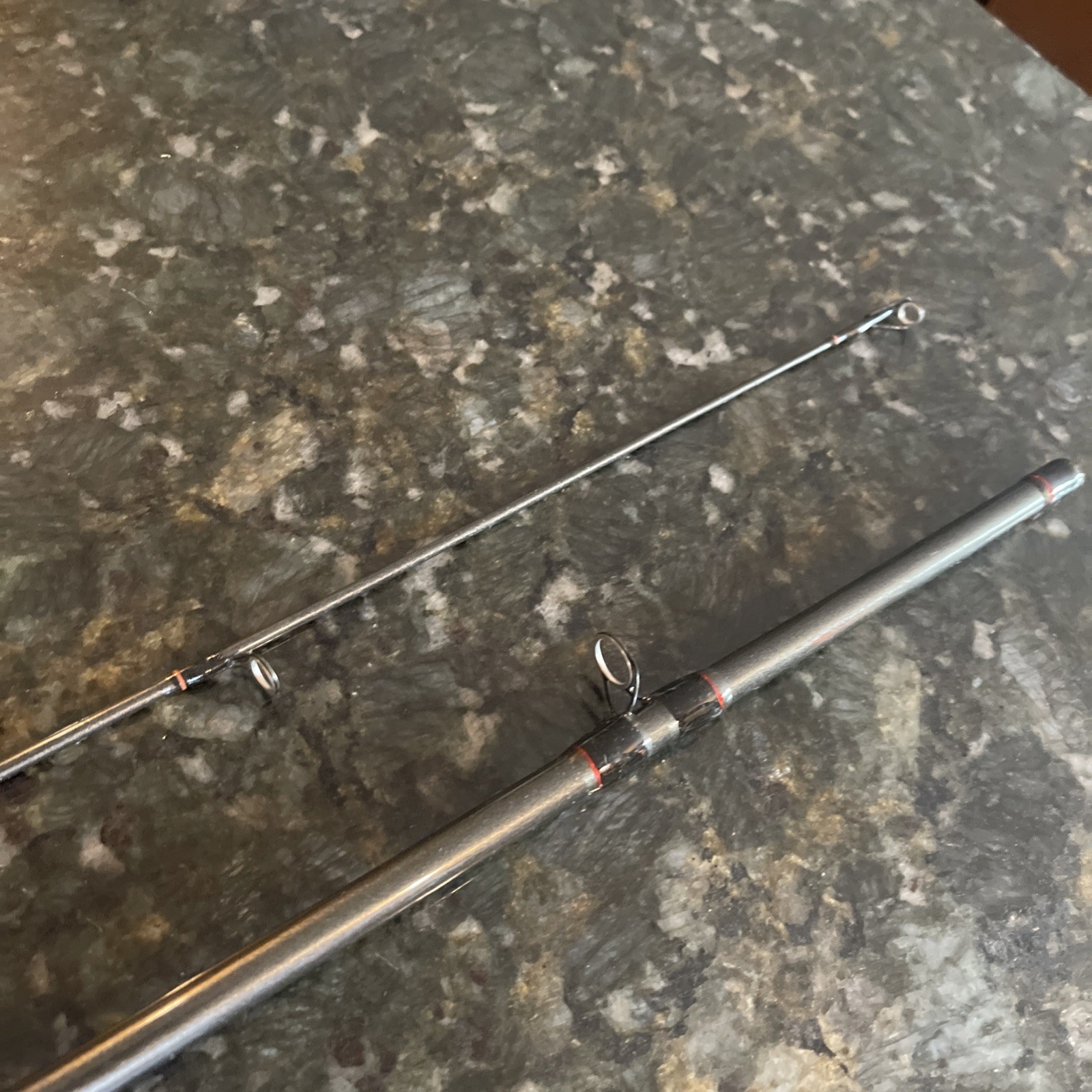Shakespeare Alpha ALP 60 2M medium 6′ casting rod 6-12 Lb Line 2 Pc Rod