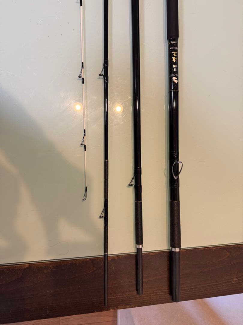 FULL FIELD Carbon Fishing Rod Black Cork Grip Baitcast Ishi Use with Case