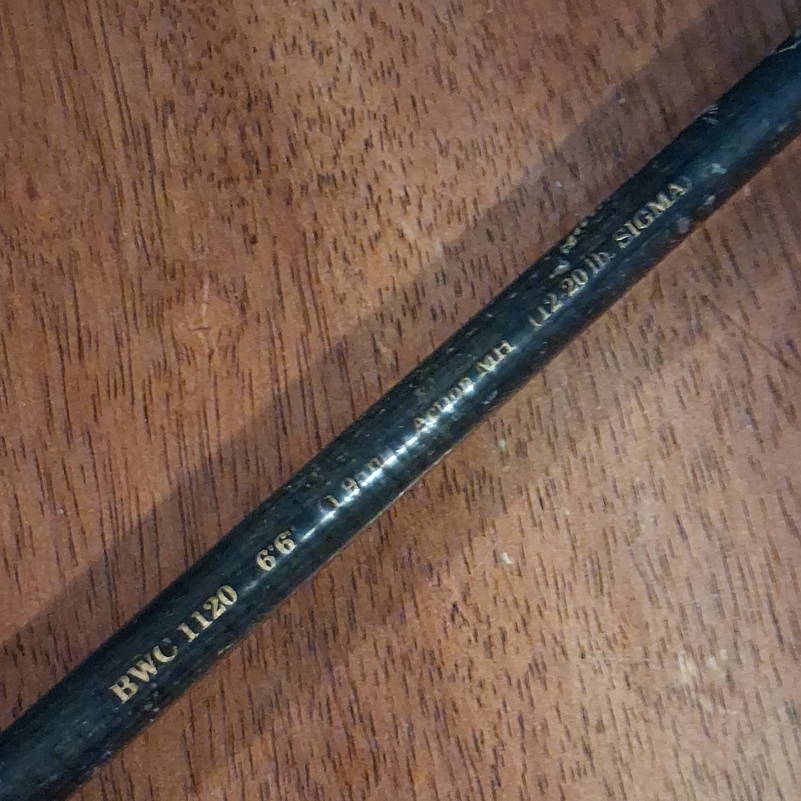 Shakespeare Ugly Stik BWC 1120 6 6 12 to 20 lb Fuji fps-20 trigger handle mint