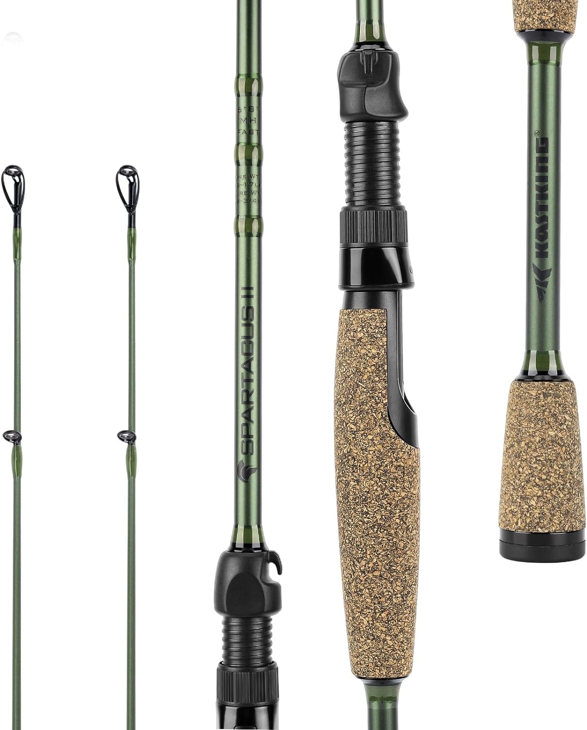 KastKing Spartacus II Fishing Rods – IM6 Graphite Blanks Casting & Spinning Rods