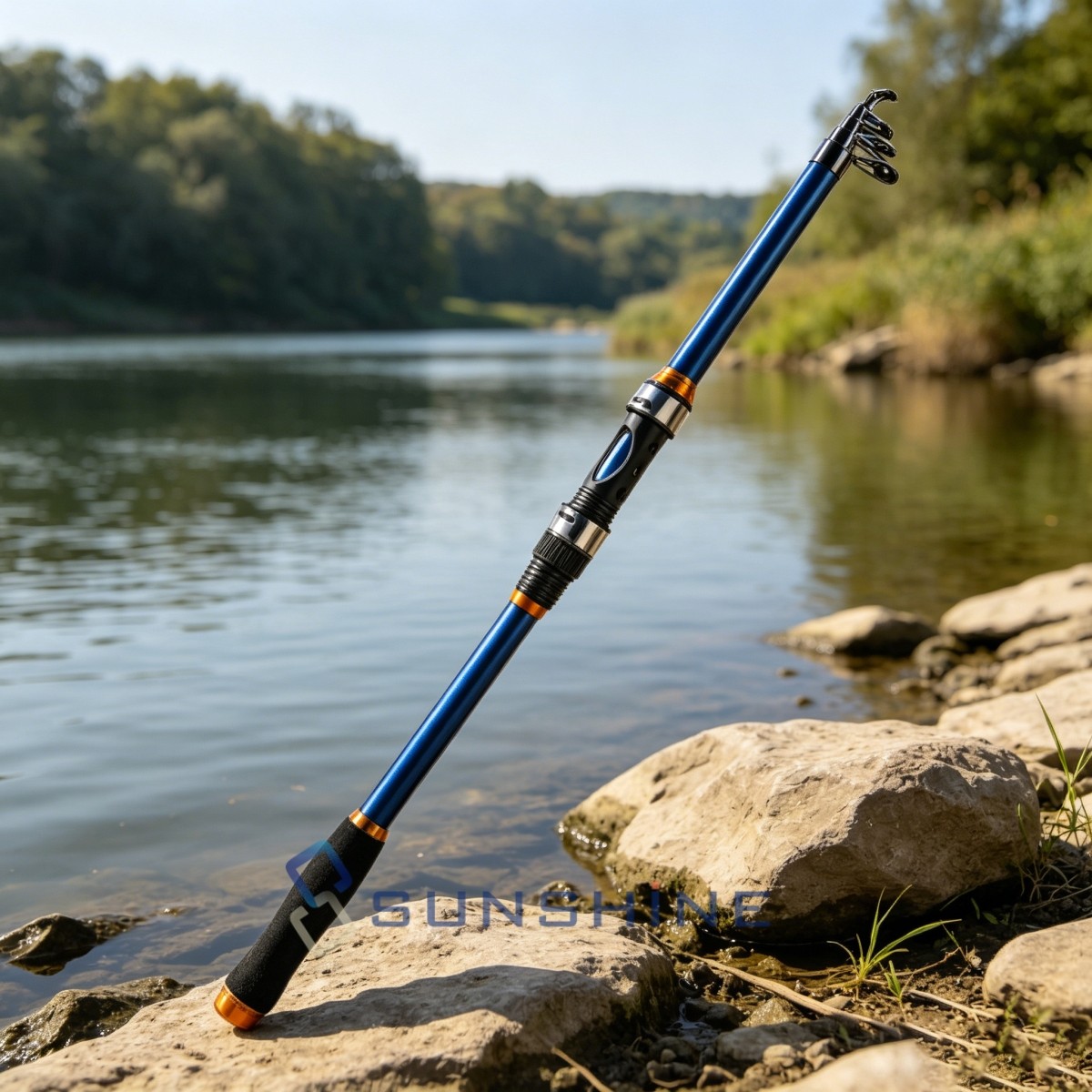 Carbon Fiber Telescopic Fishing Rod Portable Sea Saltwater Spinning Pole 20-50lb