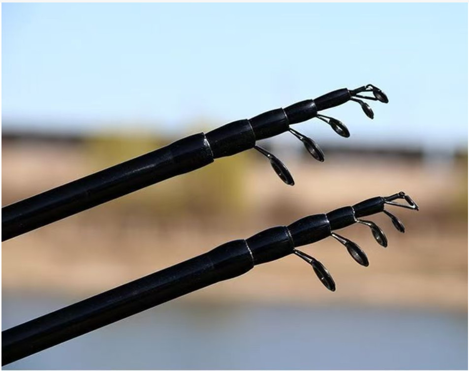 Ultra-Light Fishing Rod Carbon Fiber Spinning Casting Pole Handle Telescopic Sea