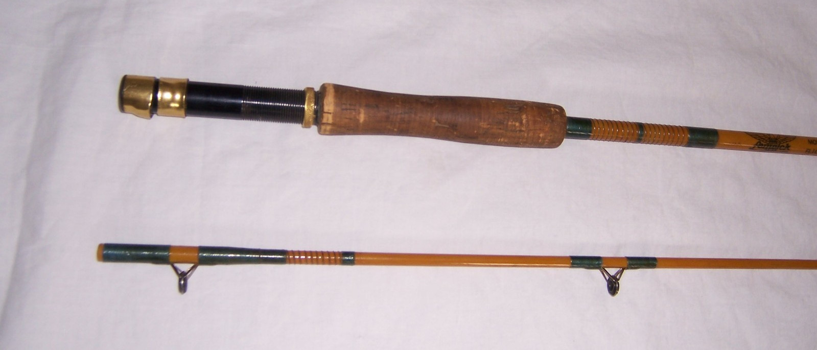 VINTAGE FENWICK FL102-7 GLASS 2 PC FLY ROD 8.5 Ft Stamped To Danny From Don Fern