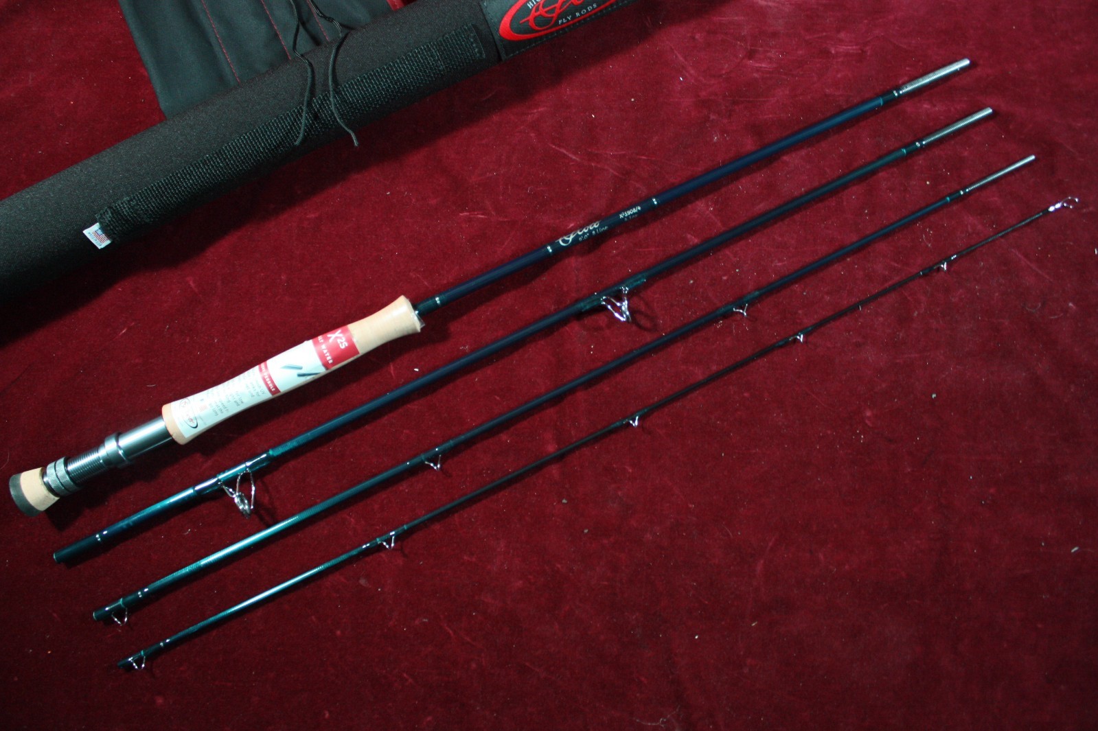 * SCOTT FLY RODS SALT WATER X2S 8WT 9′ FLY ROD X2S908/4 PIECE & CASE MINT NOS *