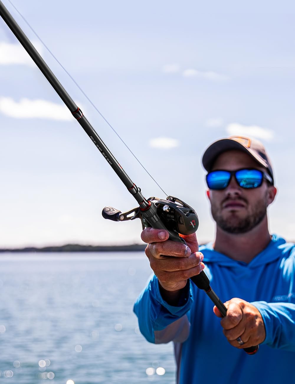 Torrent Baitcaster Rod, Portable 2 Piece Casting Rod, Durable Lightweight Sen…