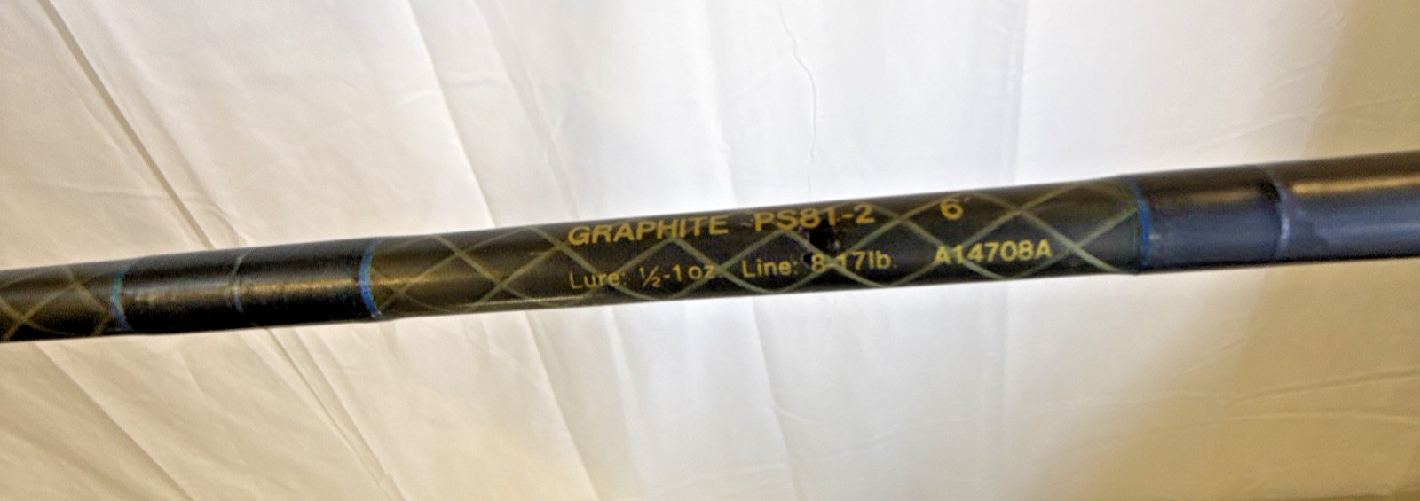 Vintage Daiwa Samurai PS81-2 Medium 6″ Casting Rod Power Mesh Graphite 1-PC