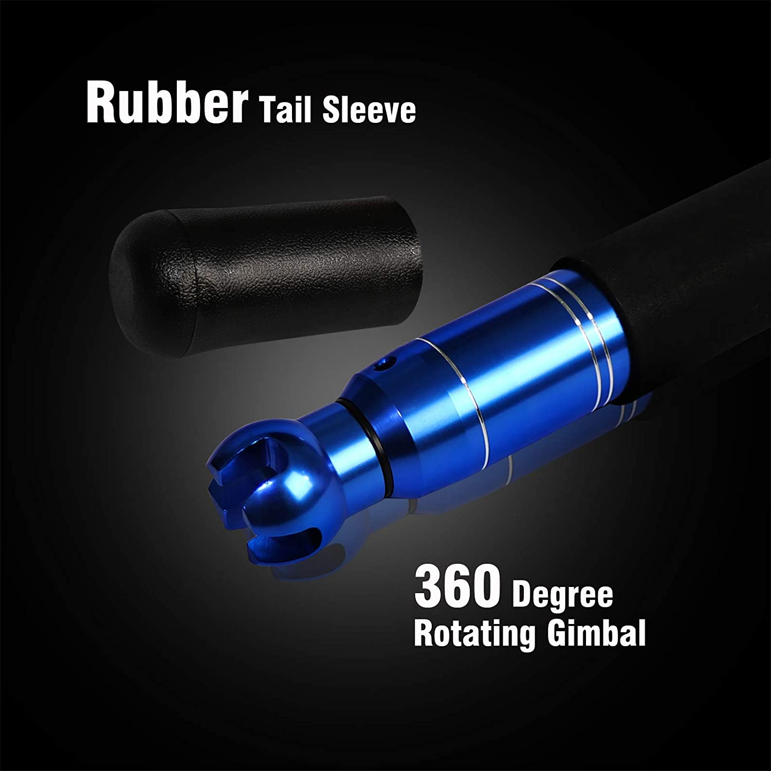 Saltwater Fishing Rod Jigging 2Piece Spinning Casting Portable Travel Jig Pole