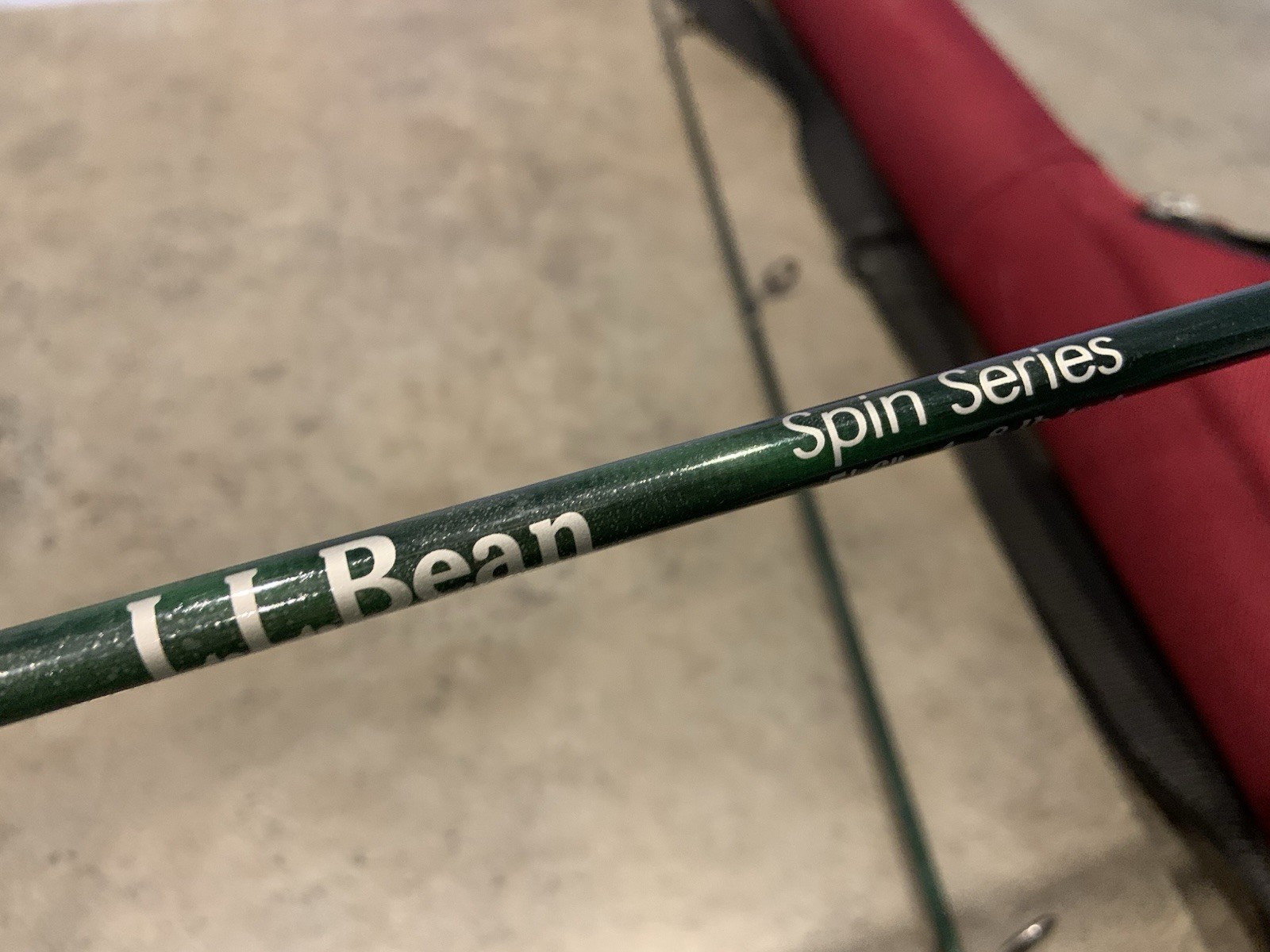 LL Bean Spin Series FishingPole 5’6” 4-8Lb Test Case Reel Needs Repair