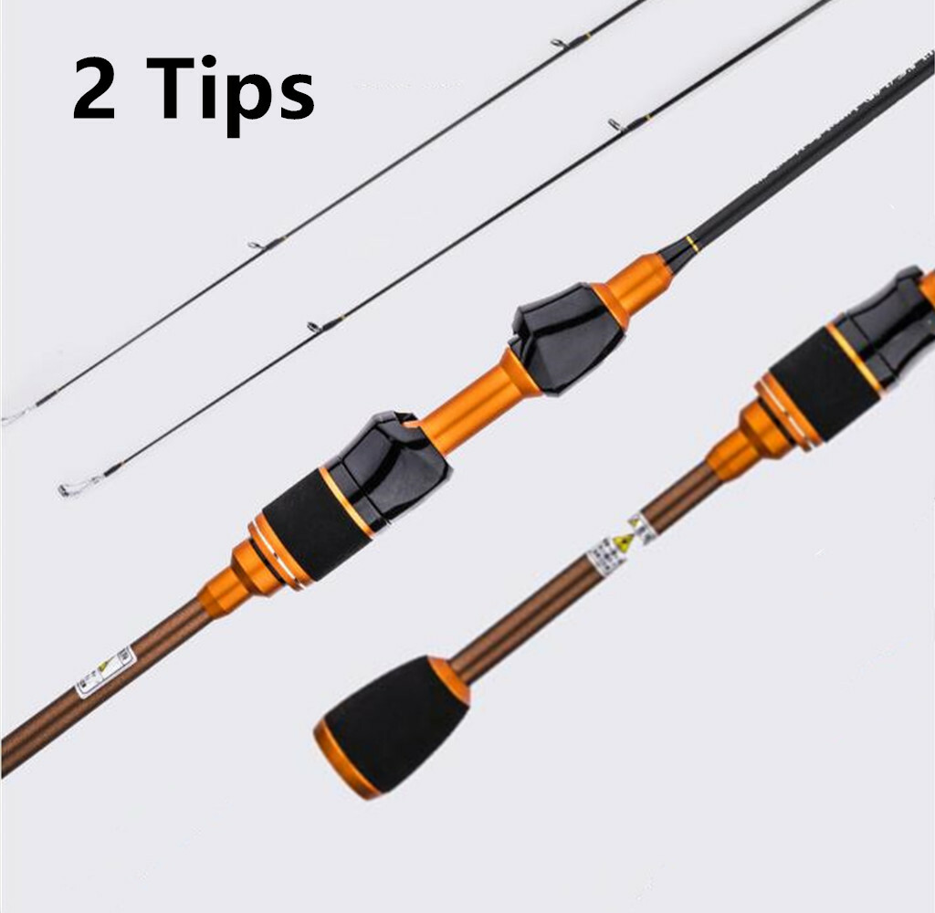 1.68/1.8m Carbon UL Spinning Rods 1-5g Lure Weight Ultralight Spinning Rod 2-6LB