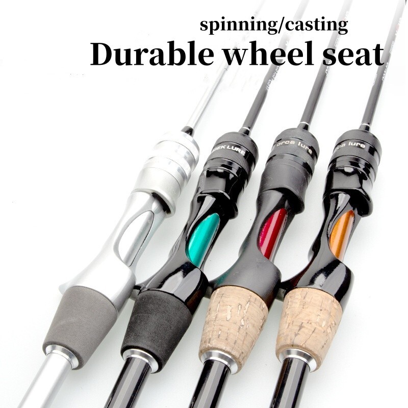 Fishing Rod Casting Spinning Travel Carbon Fiber Rod 2 Sections Ultra-Light Rod