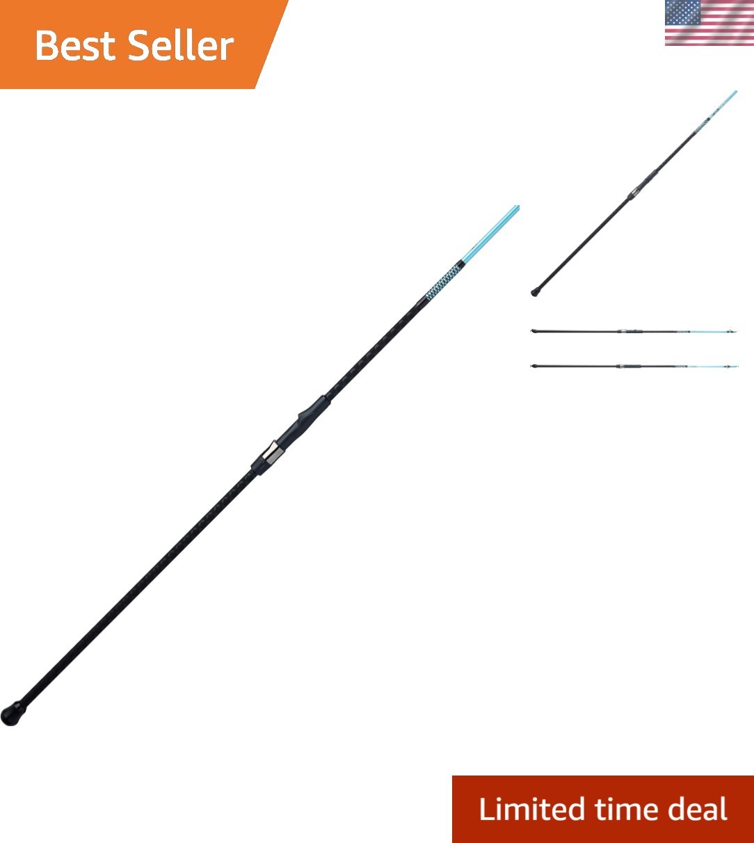 Two-Piece 10′ Graphite Casting Rod – Optimal Flexibility & Control for Anglers