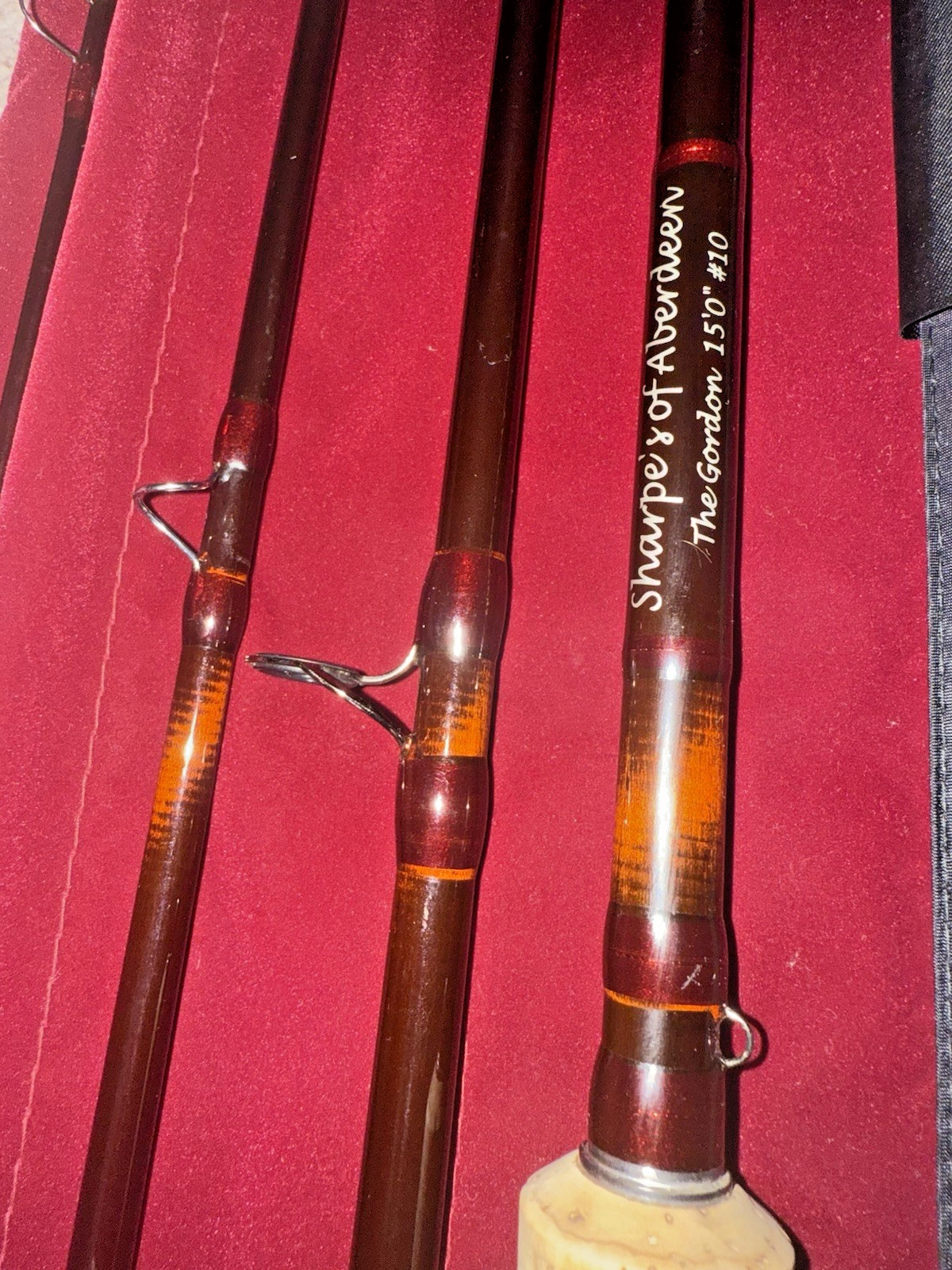 Sharpes Gordon 15 Foot #10 Carbon 4 Piece DH Salmon Fly Rod with Bag & Tube
