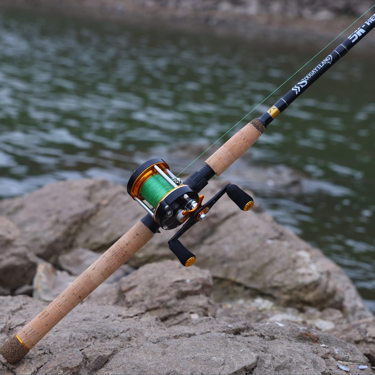 Inshore Saltwater Fishing Rods – 7′ Spinning & Casting Rods, IM7 Carbon, Cork Ha