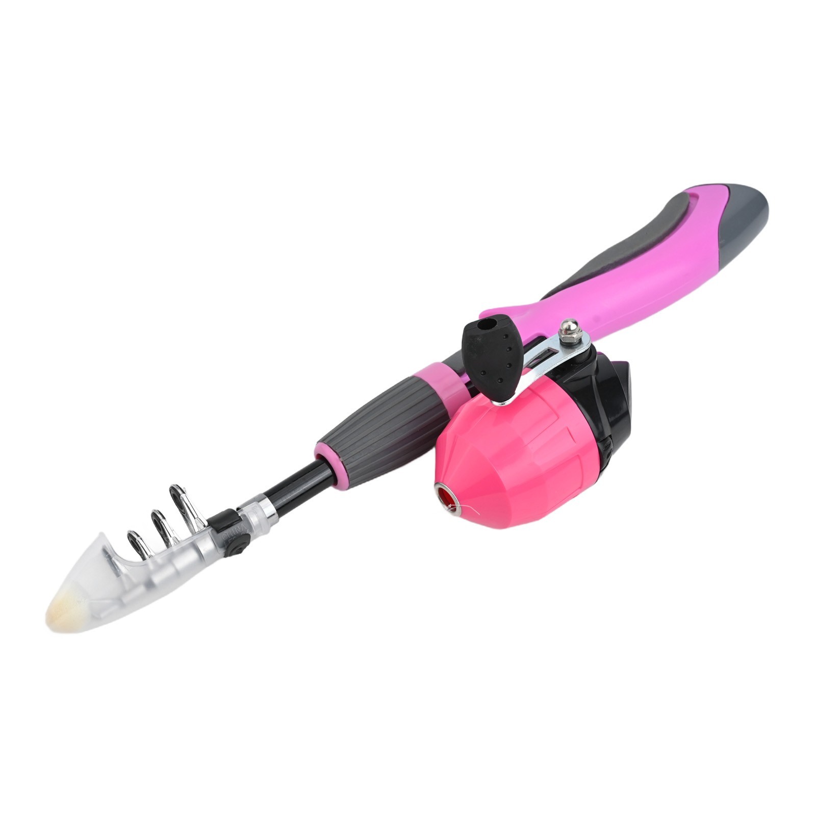Fishing Rod Fishing Reel Red Blue Pink Plastic+metal For Travel Parent-Child