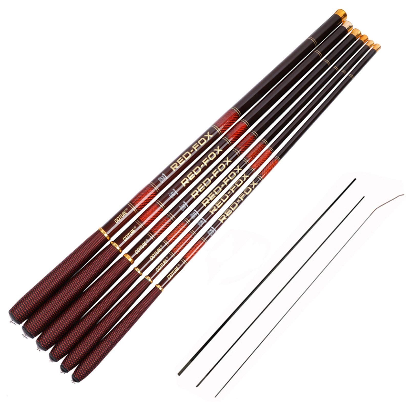 Telescopic Tenkara Fishing Rod 12-24Ft | Ultralight Portable Hand Poles for Stre