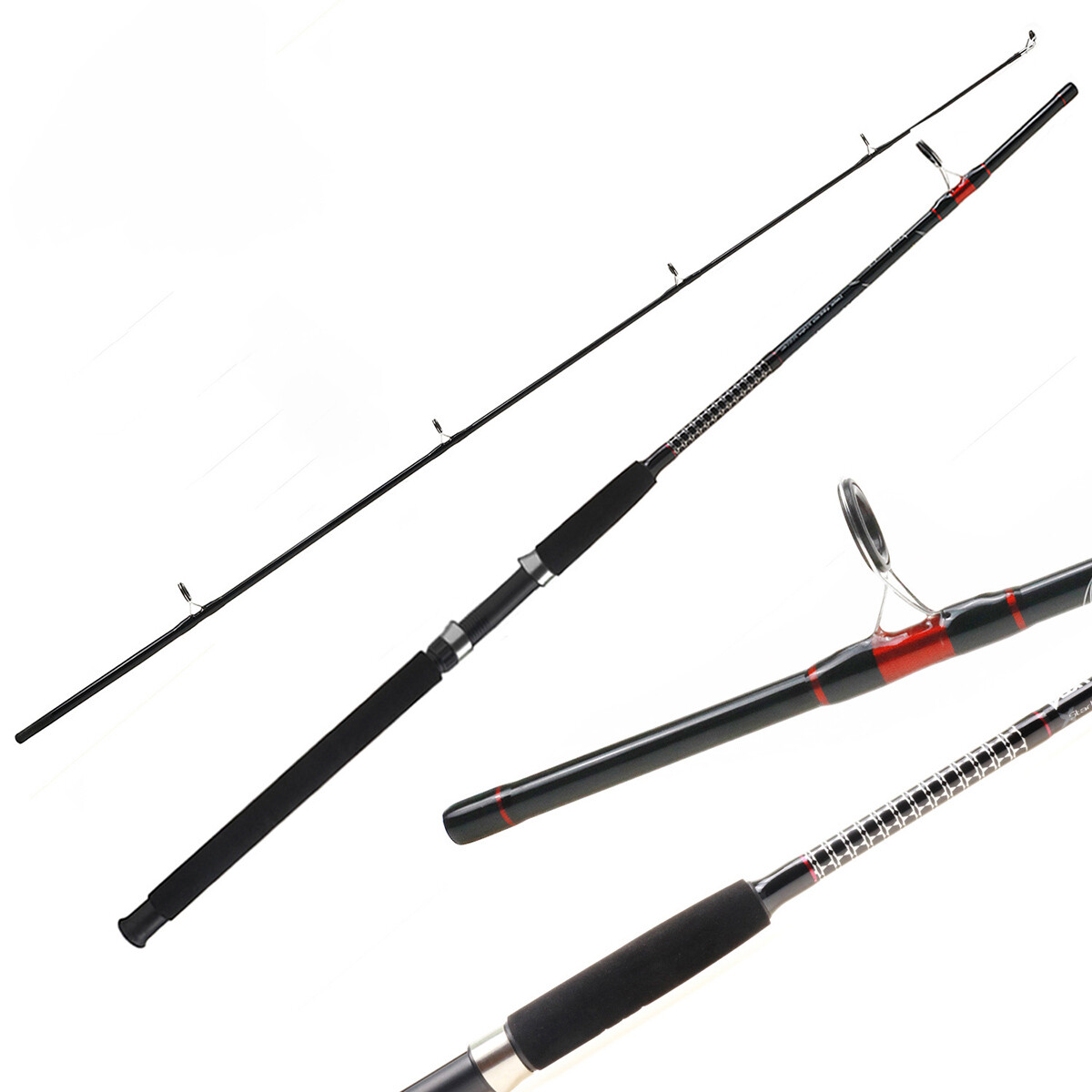 TRACTO Saltwater Fishing Rod 7′ 15-30lb Medium Heavy Spinning Jigging Carbon Rod