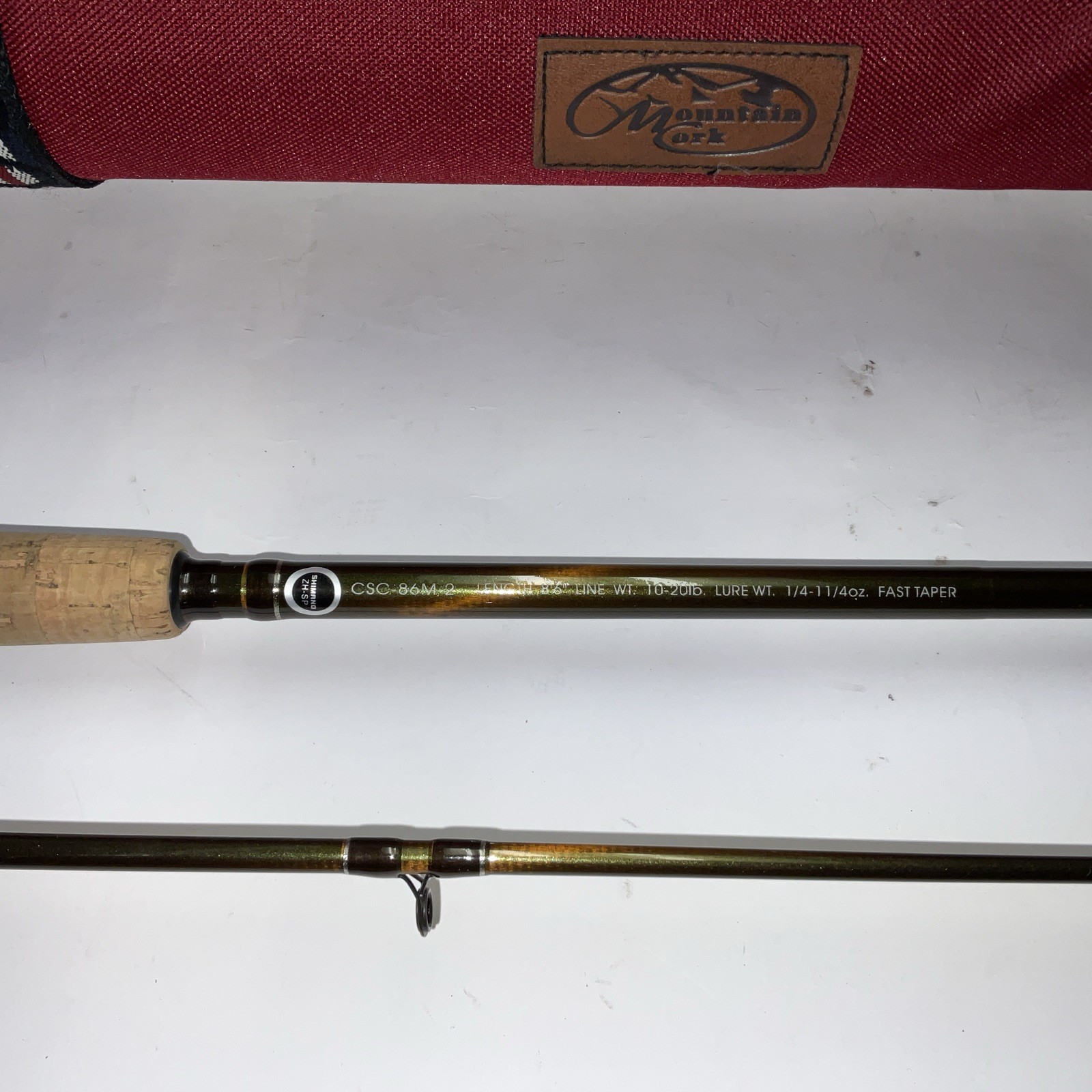 Shimano CLARUS 8’ 6″ 10-20 Lb Line Weight CSC-86M-2 Fishing Rod W/ Case