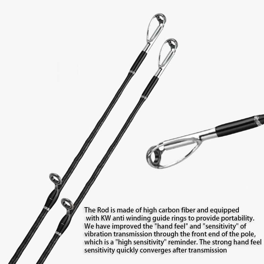 SPIRAL Jigging Rod 6′ 6’3” 100-350g MH Saltwater Spinning Rod Casting Carbon
