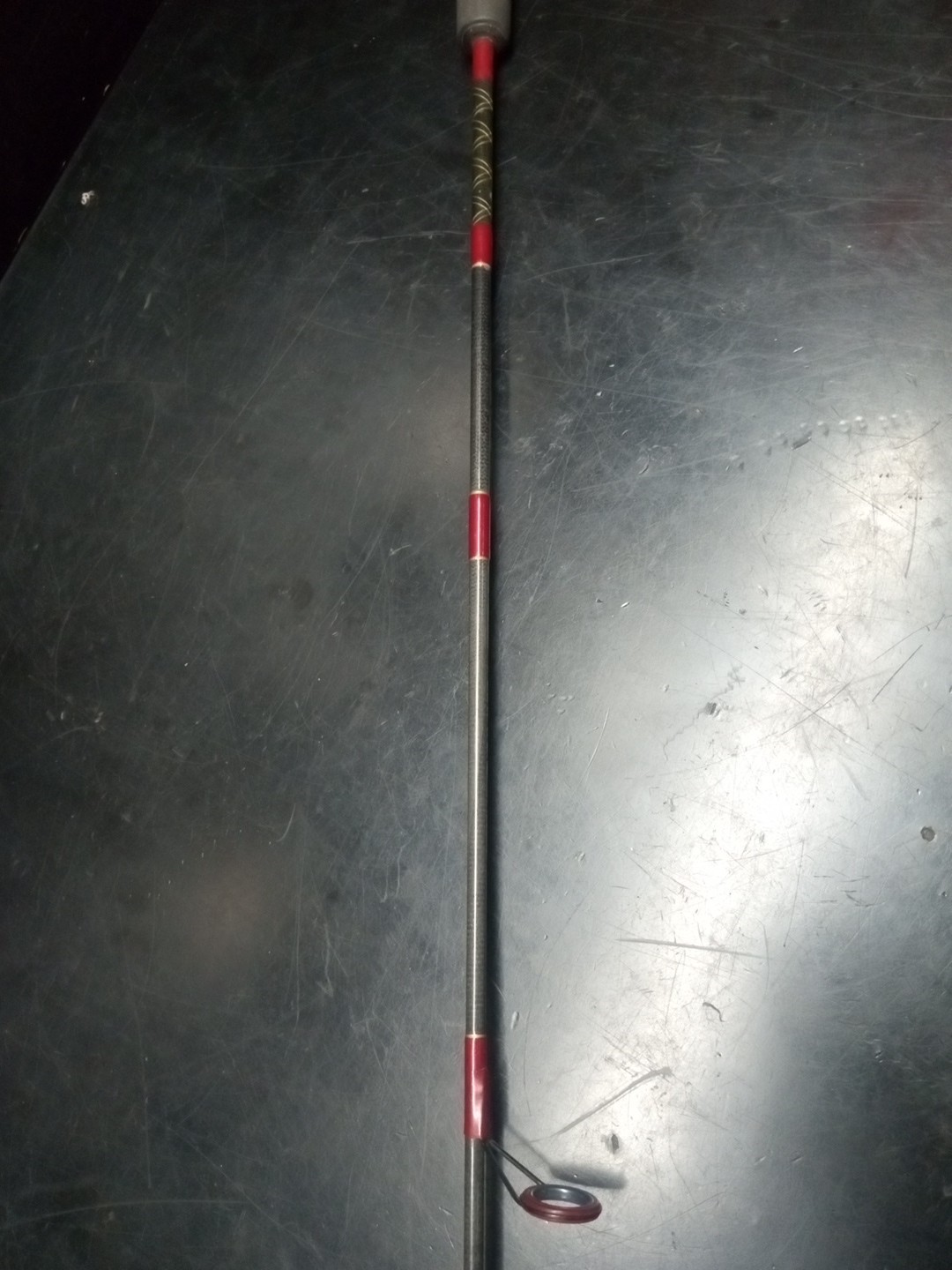 Vintage Berkley Graphite Composite 5’6″ Spinning Rod 1pc Grey And Burgundy