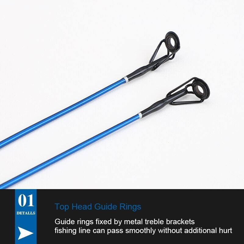 Taigek “Cold Blood” Spin Casting “Rod Only” 6′ 2pc. Blue Camo Carbon Fiber