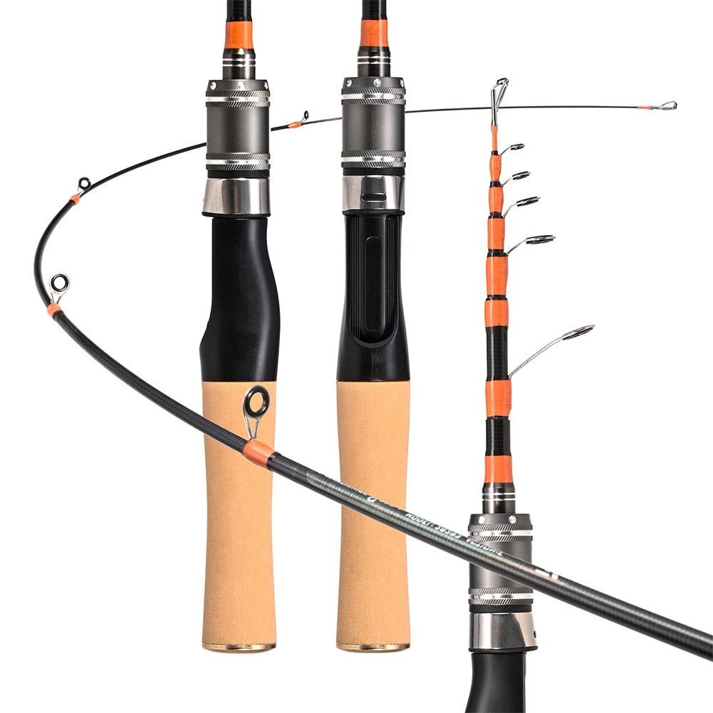 Telescopic Casting and Spinner Fishing Rod UL Power Compact and Lightweight