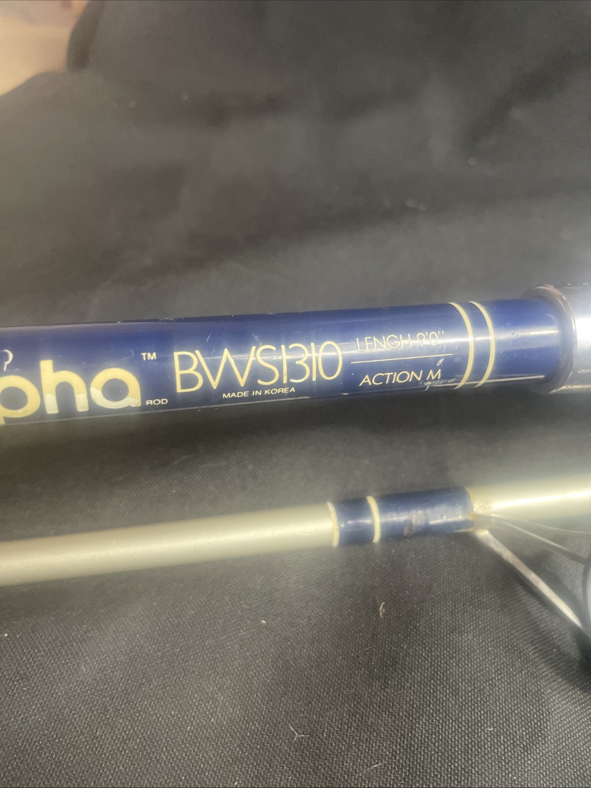 9’ Spinning Rod Medium Action Shakespeare Alpha BWS 1310 2 Piece Fishing Rod