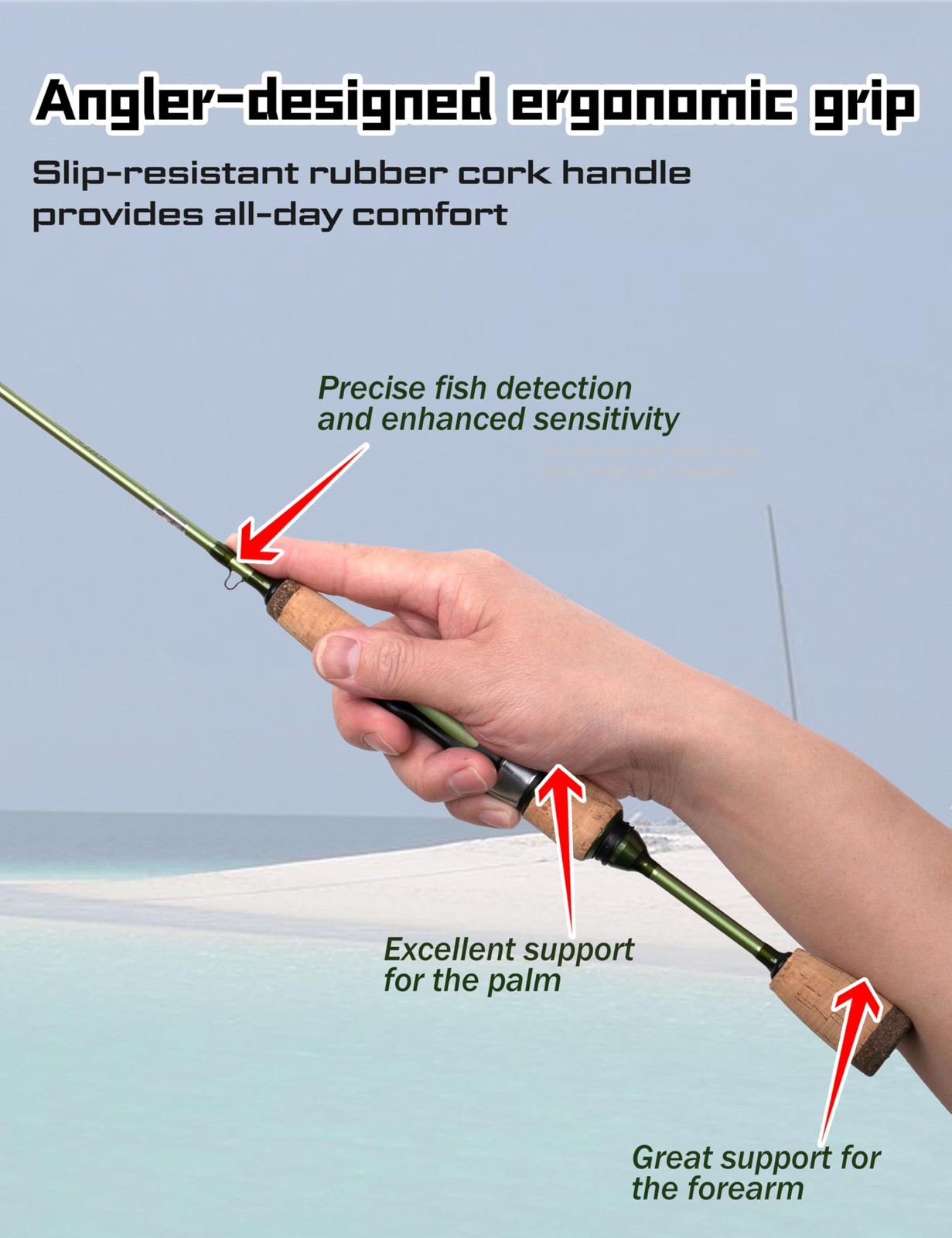 Wild Streams Ultralight Fishing Rod 2 PCS for Trout, Crappie, Panfish – Micro…