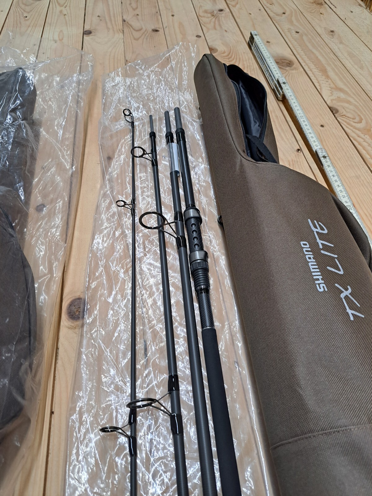 4× Shimano TX Lite A Carp 9ft 3lbs Carp Rods 4pc NEW! + Case Tube Tube Eel