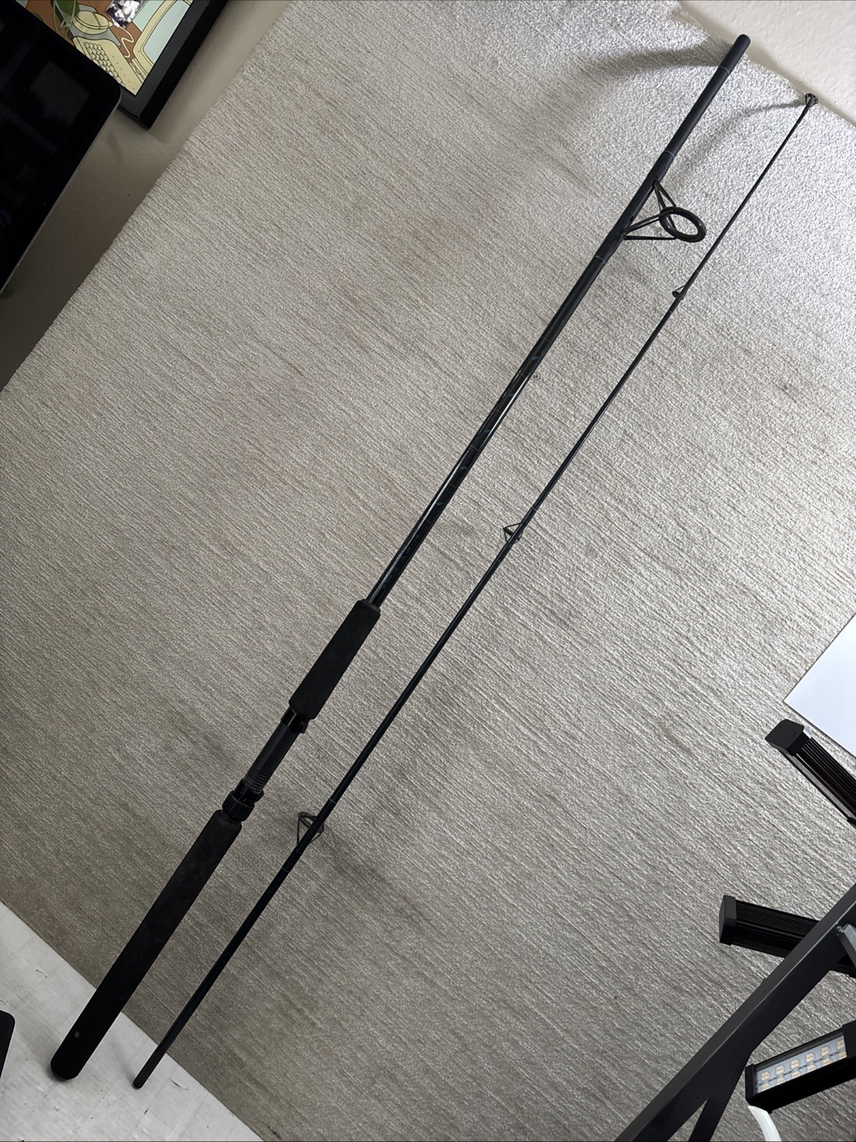 Ryobi Fintek Blue Hawk Graphite Fish Rod BH 780MH Line 12-25# Lure 3/8-3oz 7’11”