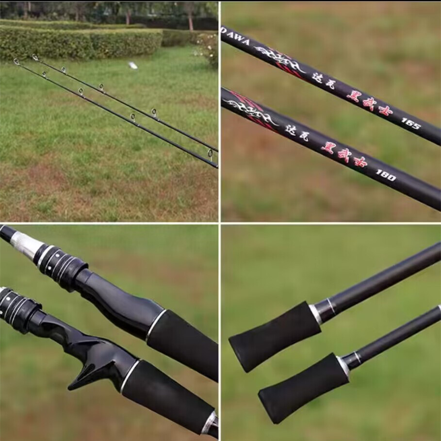 Carbon Fiber Fishing Rods 1.65m 1.8m Spinning/Casting Fishing Pole Fast Action