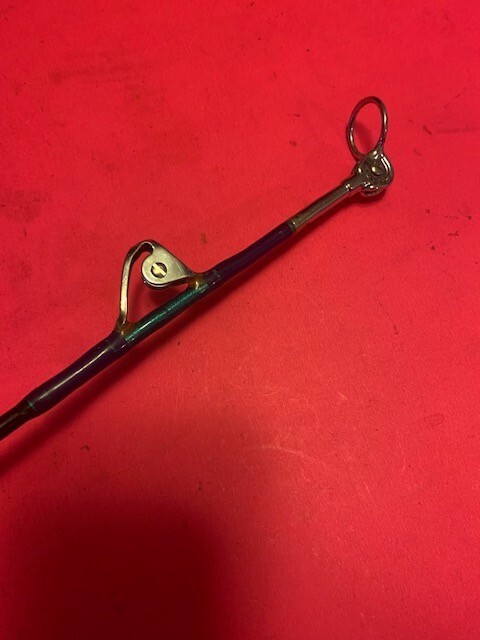 CUSTOM CALSTAR BOOMER JR. 5 FOOT 8 INCH 50 TO 100# RATED RAIL ROD FISHING ROD