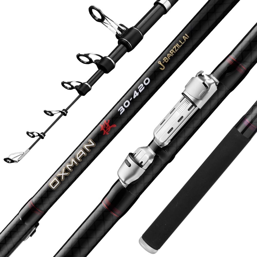 J-Barzillai Oxman Telescopic Fishing Rod 3.6M 3.9M 4.2M 4.6M 5M Long Shot