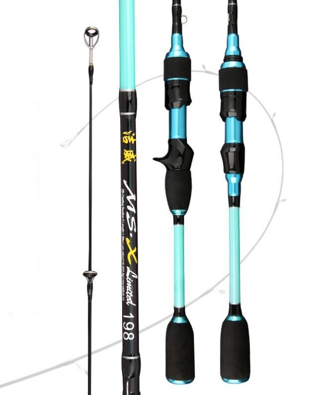 1.68M/1.8M Carbon Fiber Fishing Rod Spinning Casting Rods Lure Pole Lure WT 2-8g