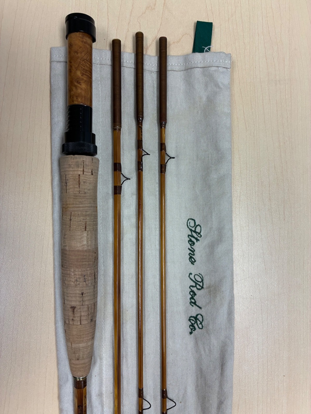 Stone Rod Company Bamboo Fly Fishing Rod 6’10” 4 wt. 3 Piece Extra Tip
