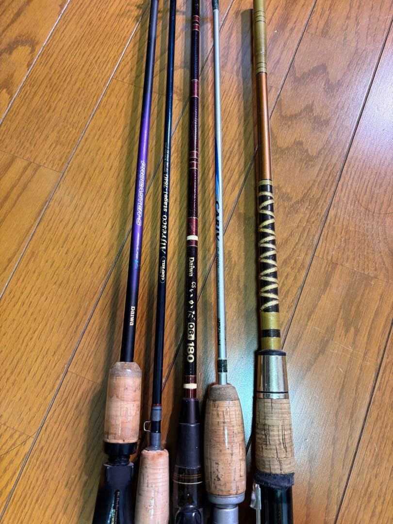 6x Fishing Rods Bulk Junk Repairable Used