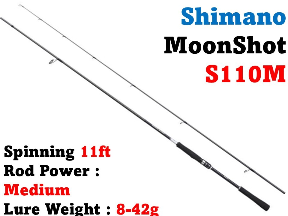 SHIMANO 21 MoonShot S110M 11ft Medium 2 pieces Shore Casting Rod from Japan