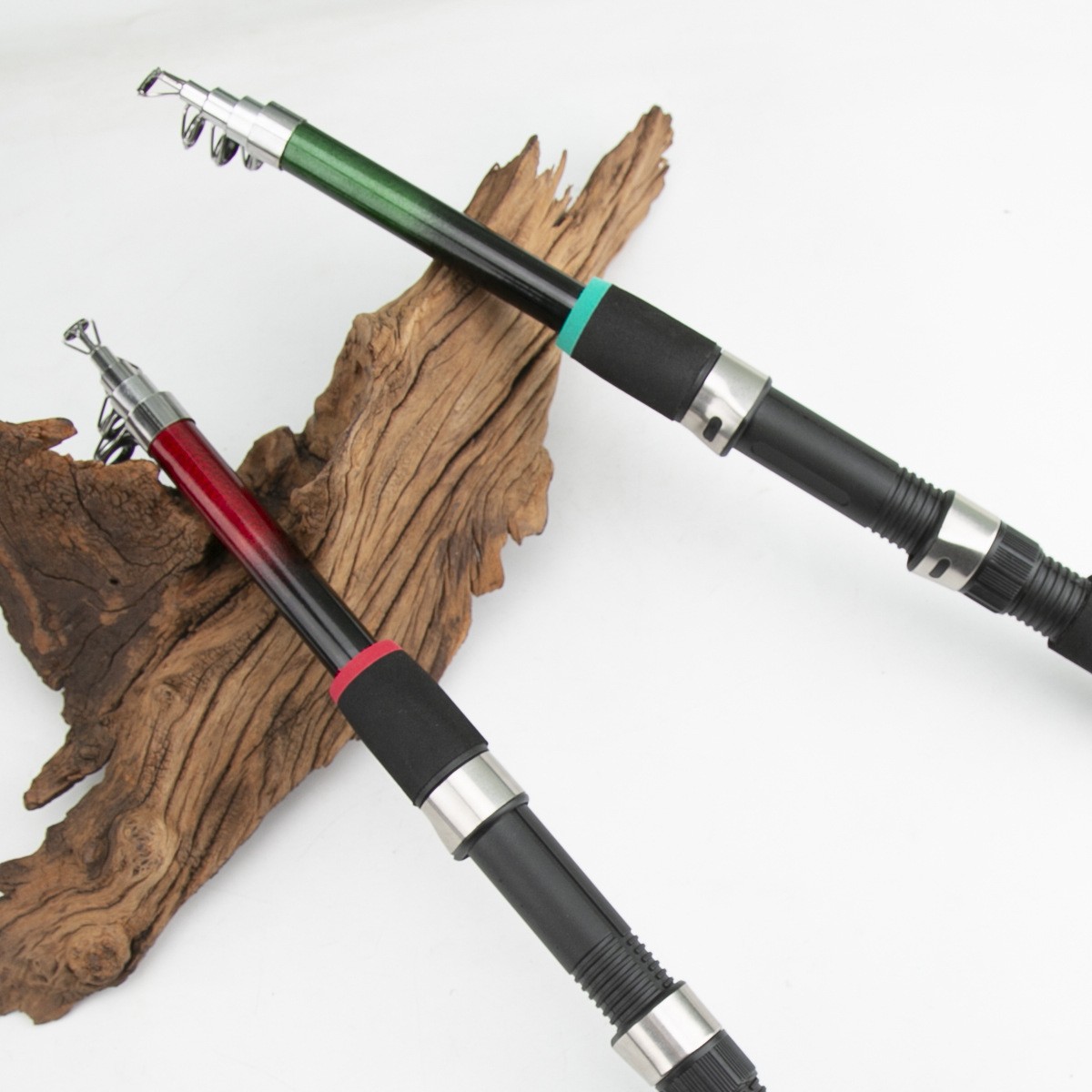Portable Fiberglass Fishing Rod Telescopic Design 1.8-3.0m Saltwater Rod