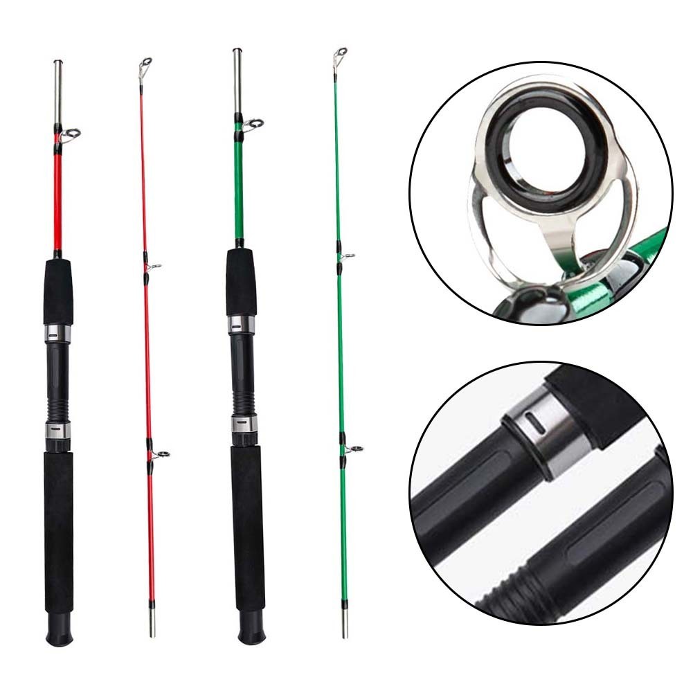 Outdoor Fishing Rod FRP 1m Length Lightweight 1065g Balanced Design for Angling