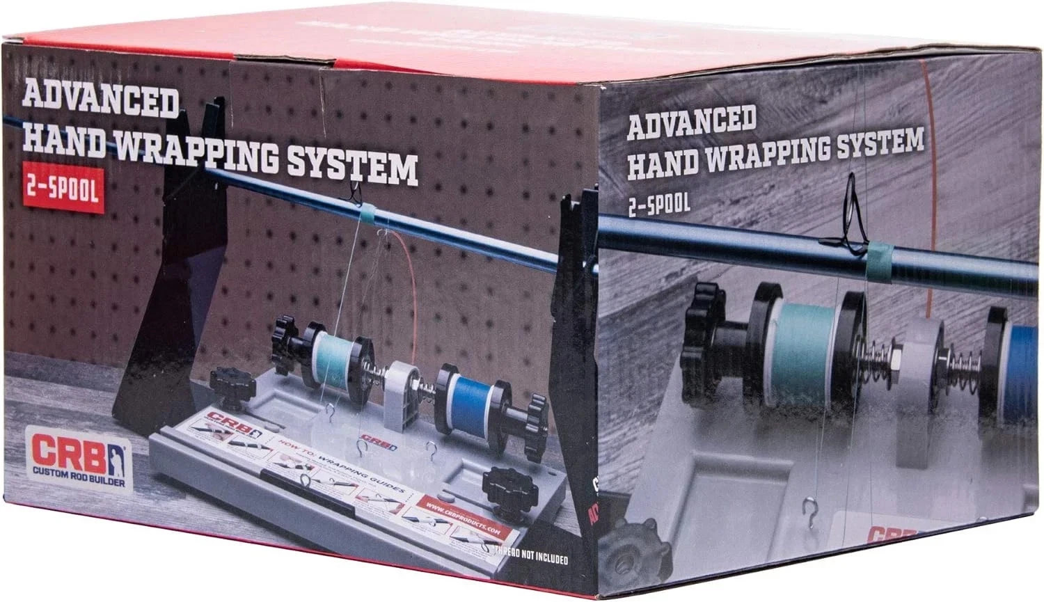 CRB Advanced Hand Wrapper System – 2 Spool Thread Tensioner & Rod Stand for Rod