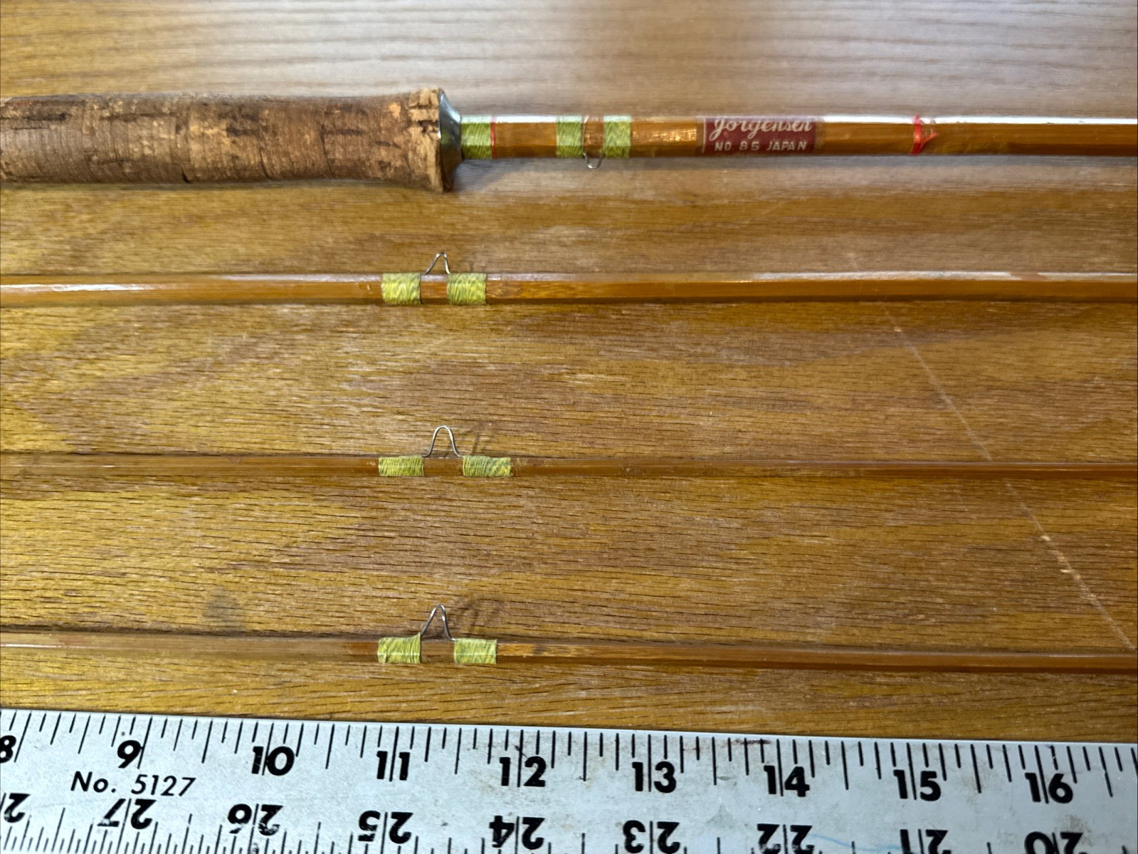 Antique Japanese Made Fly Rod “ Jorgensen No. 85 Two Tips 8.5 Feet Long