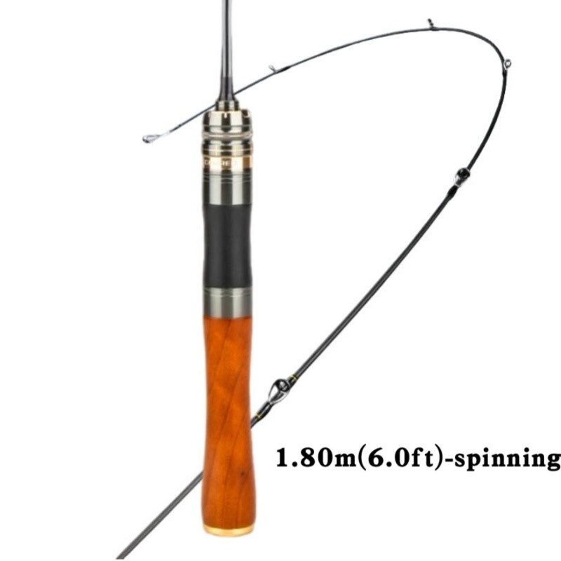 Portable Fishing Rods 5.6ft 6ft Spinning Casting Rod Carbon Fiber Rod Bass Pole